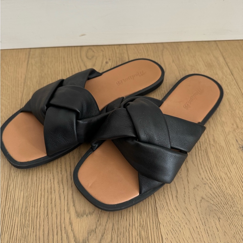 Madewell Black Leather Sandals